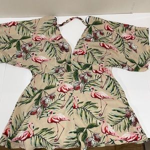 LG Short Floral Romper FOREVER 21